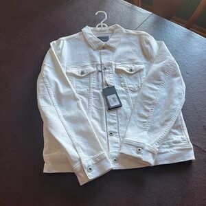 Men’s white Vince denim jacket
